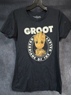Marvel Black Groot Guardians of the Galaxy Kids Tee
